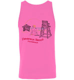 Devereux Beach, Marblehead v2 - Unisex Tank Top (FRONT LEFT & BACK PRINT) by Canvas