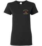 Marblehead, Est. 1629 with Oars - Ladies T-Shirt (FRONT LEFT & BACK PRINT) - Gildan