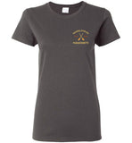 Marblehead, Est. 1629 with Oars - Ladies T-Shirt (FRONT LEFT & BACK PRINT) - Gildan