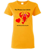 Real Women Love Lobster, Marblehead - Ladies T-Shirt - Gildan