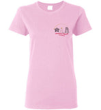 Devereux Beach, Marblehead v2- Ladies T-Shirt (FRONT LEFT & BACK PRINT) - Gildan