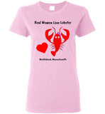 Real Women Love Lobster, Marblehead - Ladies T-Shirt - Gildan