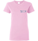 Devereux Beach, Marblehead v3 - Ladies T-Shirt (FRONT LEFT & BACK PRINT Gildan