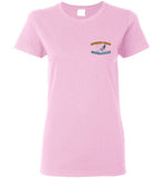 Devereux Beach, Marblehead v1 - Ladies T-Shirt (FRONT LEFT & BACK PRINT) - Gildan