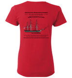 Destination Marblehead - USS Constitution - Ladies T-Shirt (FRONT LEFT & BACK PRINT) - Gildan