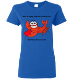 Wake Up Happy, Sleep With a Lobster Lover, Marblehead - Ladies T-Shirt - Gildan