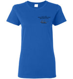 Destination Marblehead - USS Constitution - Ladies T-Shirt (FRONT LEFT & BACK PRINT) - Gildan