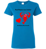 Real Women Love Lobster, Marblehead - Ladies T-Shirt - Gildan