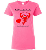 Real Women Love Lobster, Marblehead - Ladies T-Shirt - Gildan