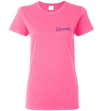 Devereux Beach, Marblehead v4 - Ladies T-Shirt (FRONT LEFT & BACK PRINT) - Gildan