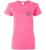 Devereux Beach, Marblehead v1 - Ladies T-Shirt (FRONT LEFT & BACK PRINT) - Gildan