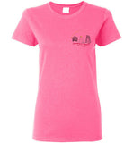 Devereux Beach, Marblehead v2- Ladies T-Shirt (FRONT LEFT & BACK PRINT) - Gildan