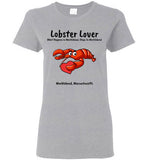 Lobster Lover- What Happens in Marblehead, Stays in Marblehead - Ladies T-Shirt - Gildan