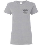 Destination Marblehead - USS Constitution - Ladies T-Shirt (FRONT LEFT & BACK PRINT) - Gildan