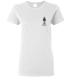 Marblehead Lighthouse - LEFT CHEST FRONT ONLY PRINT - Ladies T-Shirt