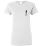 Marblehead Lighthouse - LEFT CHEST FRONT ONLY PRINT - Ladies T-Shirt