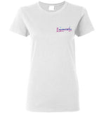 Devereux Beach, Marblehead v4 - Ladies T-Shirt (FRONT LEFT & BACK PRINT) - Gildan