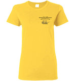 Destination Marblehead - USS Constitution - Ladies T-Shirt (FRONT LEFT & BACK PRINT) - Gildan