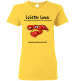 Lobster Lover- What Happens in Marblehead, Stays in Marblehead - Ladies T-Shirt - Gildan