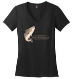 Marblehead Codfish - Ladies V-Neck T-Shirt - by District