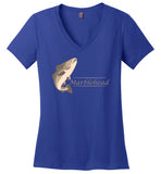 Marblehead Codfish - Ladies V-Neck T-Shirt - by District