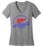 Fresh Out of the Ocean - Marblehead - Ladies V-Neck T-Shirt - by District