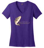 Marblehead Codfish - Ladies V-Neck T-Shirt - by District