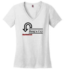 Marblehead - Bang a Uey - Ladies V-Neck T-Shirt - by District