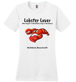 Lobster Lover- What Happens in Marblehead, Stays in Marblehead - Ladies T-Shirt -by District