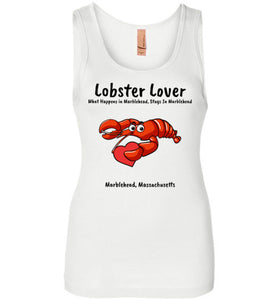 Lobster Lover- What Happens in Marblehead, Stays in Marblehead - Womens Tank Top - by Next Level