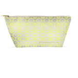 Marblehead SeaPrints Accessory Pouch - Sand Dollar Print v1 - Pastel Yellow