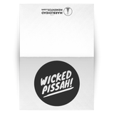 WICKED PISSAH! 5x7 Note Card v1