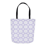 Marblehead SeaPrints Tote Bag - Sand Dollar Print v2 - Light Periwinkle