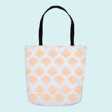 Marblehead SeaPrints Tote Bag - Scallop Shell Print - Deep Peach