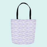 Marblehead SeaPrints Tote Bag - Codfish Print - Lt Periwinkle