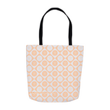 Marblehead SeaPrints Tote Bag - Sand Dollar Print v1 - Deep Peach