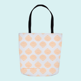 Marblehead SeaPrints Tote Bag - Scallop Shell Print - Deep Peach