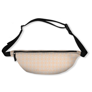 Marblehead SeaPrints Fanny Pack - Sand Dollar Print v1 - Deep Peach