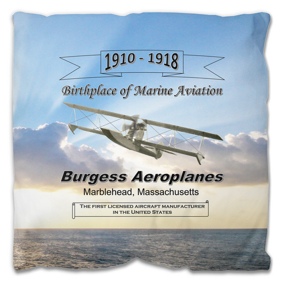 Marblehead Birthplace of Marine Aviation - Outdoor Pillow