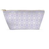 Marblehead SeaPrints Accessory Pouch - Sand Dollar Print v1 - Light Periwinkle