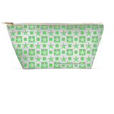 Marblehead SeaPrints Accessory Pouch - Starfish Print v2 - Pastel Green