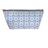 Marblehead SeaPrints Accessory Pouch - Starfish Print v2 - Pastel Blue