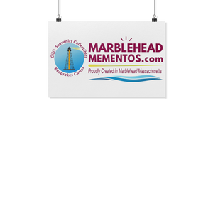 MarbleheadMementos.com POSTER 11" X 17" Gray letters