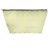 Marblehead SeaPrints Accessory Pouch - Sand Dollar Print v2 - Pastel Yellow