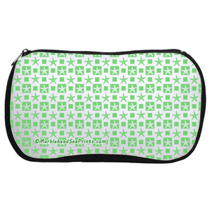 Marblehead SeaPrints Cosmetic Bag - Starfish Print v2 - Pastel Green