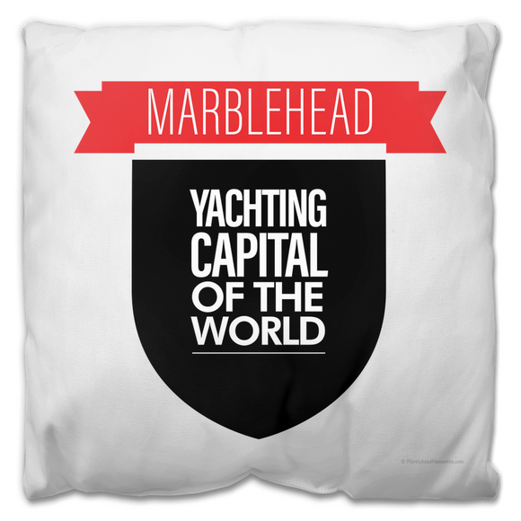 Marblehead Yachting Capital of the World - Outdoor Pillow