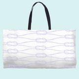 Marblehead SeaPrints Weekender Tote - Rope Print, Lt Periwinkle, 24" x 13"