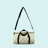 Marblehead SeaPrints Duffel Bag - Scallop Shell Print - Pastel Yellow