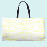 Marblehead SeaPrints Weekender Tote - Rope Print, Pastel Yellow, 24" x 13"