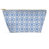 Marblehead SeaPrints Accessory Pouch - Sand Dollar Print v1 - Pastel Blue